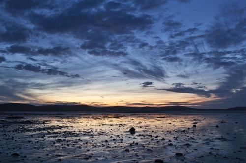 Sunset in Malacleit, North Uist.