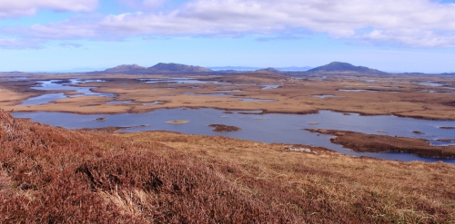 View from walking up Uneabhal, North Uist