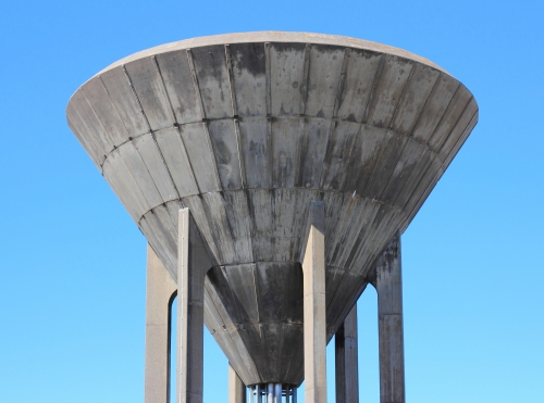 The iconic water tower at Balivanich, Benbecula