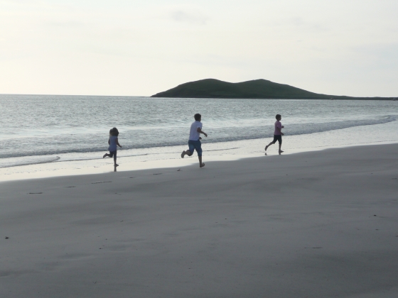 Garrynamoine beach with Orasay in the background